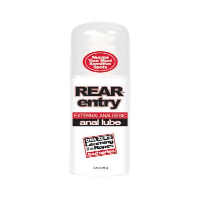 Rear Entry Anal Glide White 3 4oz
