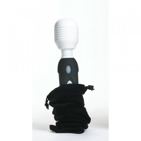 Mystic Powerful Vibrating Silicone Wand - Black