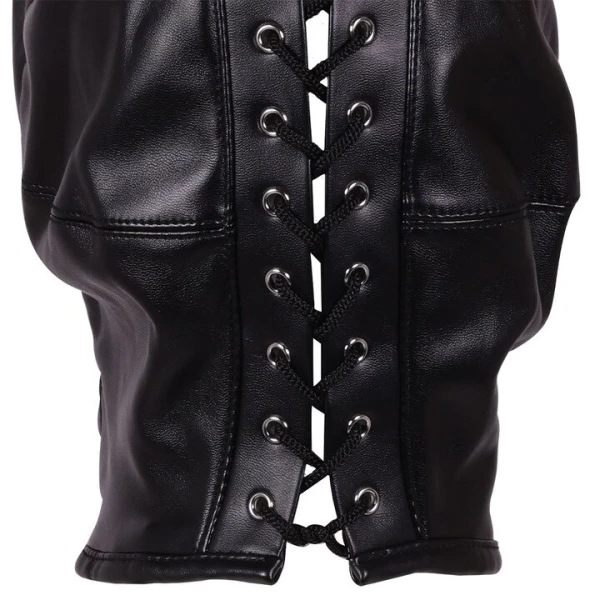 Ouch! Xtreme Open Mouth & Eyes Hood with Blonde Ponytail