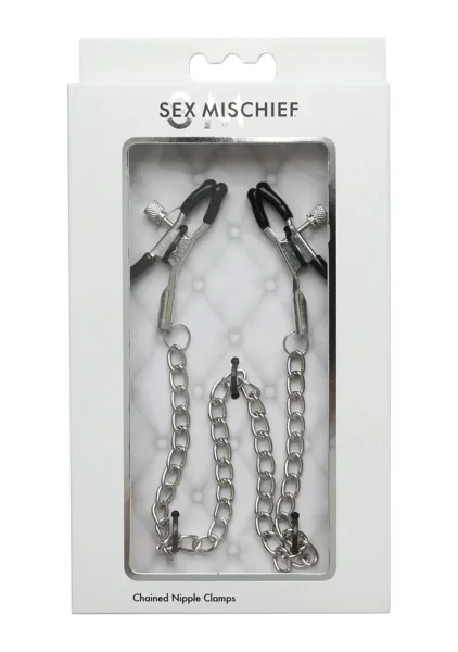 Sex & Mischief Chained Nipple Clamps by Sportsheets