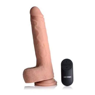 Big Shot 9 Inch Silicone Thrusting Dildo With Balls and Remote