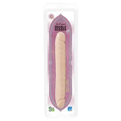 Junior Veined 12inch Double Header Dong Vanilla