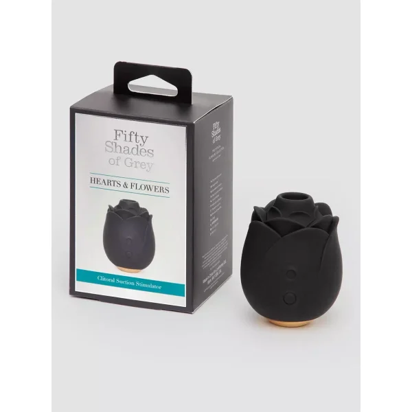 Fifty Shades Hearts &amp; Flowers Rose Clitoral Suction Stimulator