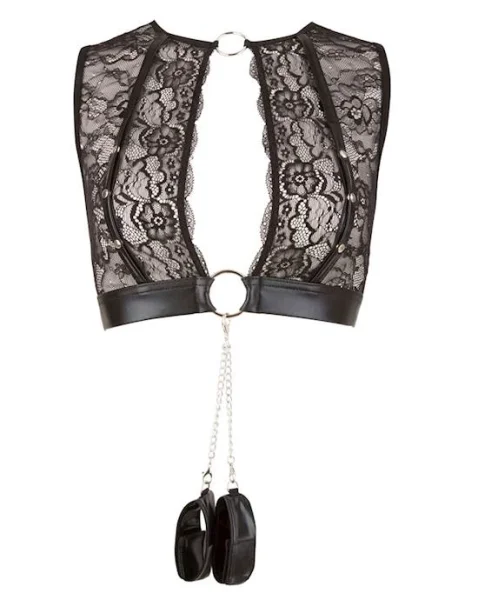 Emma 3-piece Suspender Set - Black - Large