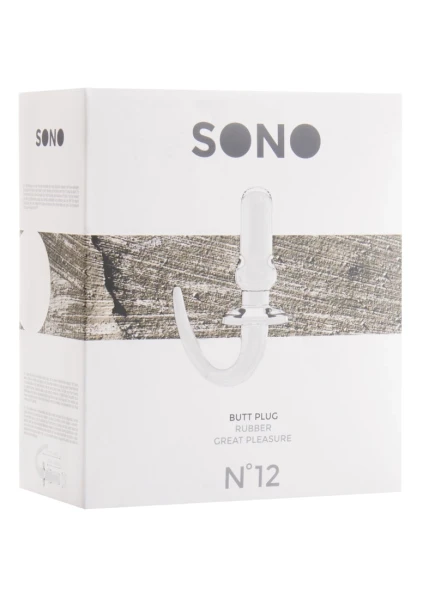 Sono No.12 - Butt Plug - 4 Inch - Transparent