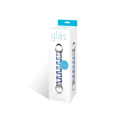 Spiral 6 Glass Dildo