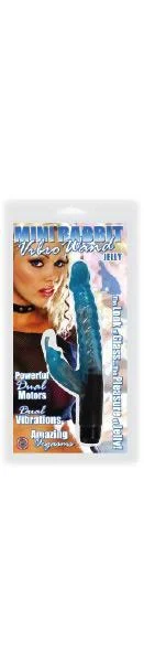 Jelly Mini Rabbit Vibro Wand - Blue — image 4 of 4