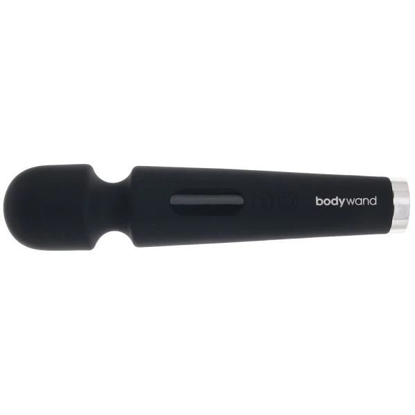 8" Power Wand Rechargeable Silicone Wand Style Massager By Bodywand - Black