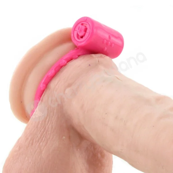Pink Neon Vibrating Cockring