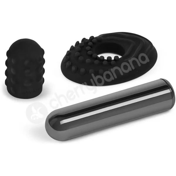 Le Wand Black Chrome 15 Speed Powerful Bullet Vibrator