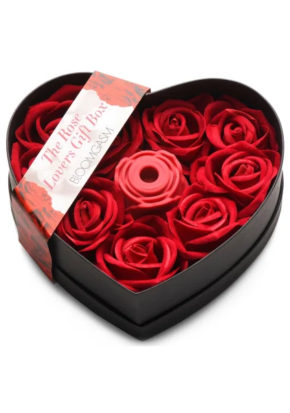 Bloomgasm The Rose Pressure Wave Stimulator Lover's Gift Box - Red