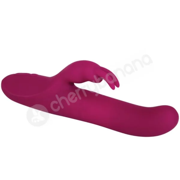 Adam & Eve Eve's Twirling Rabbit Thruster Red Rotating Beads & Thrusting Shaft Vibrator
