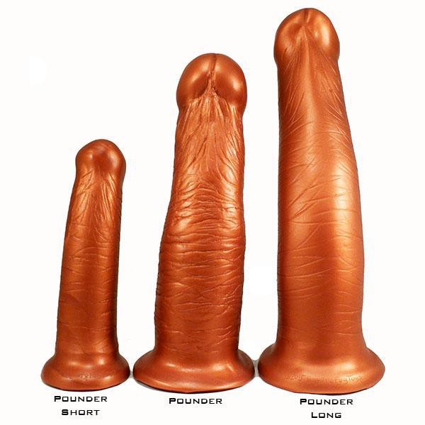 SquarePegToys Pounder SuperSoft Long Dildo, 3 Sizes