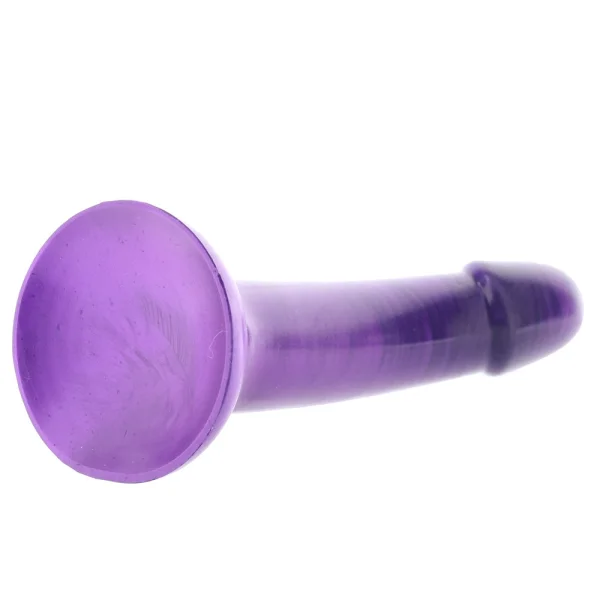 Strap U G-Tastic Silicone 7" G-Spot Dildo With Suction Cup Base - Metallic Purple