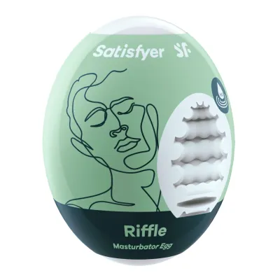 Satisfyer Masturbator Egg Riffle Light Green