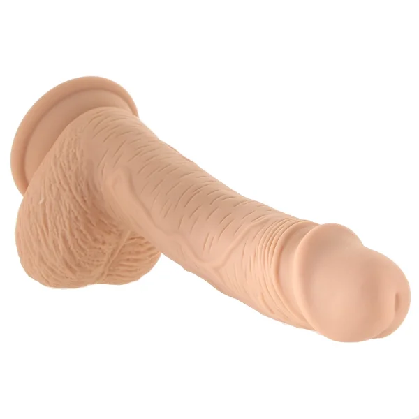 Silicone Studs Realistic 6.25" Suction Cup Dildo - Vanilla