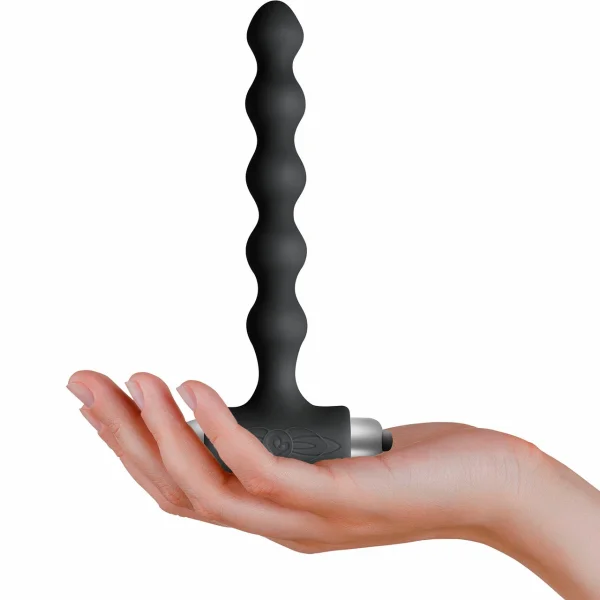 Rocks Off Pearls Petite Sensations Black Butt Plug