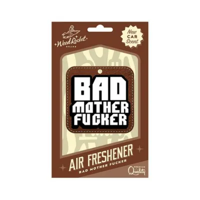 Games Novelty Wood Rocket Air Freshener Bad Mother Fucker