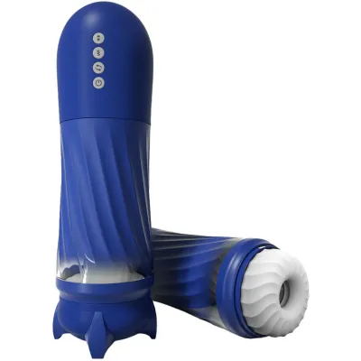 Tracy s Dog Steelcan Automatic Stroker Penis Masturbator Blue
