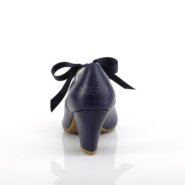 2 1/2 inches Cuben Heel Mary Jane Pump W/ Ribbon Tie
