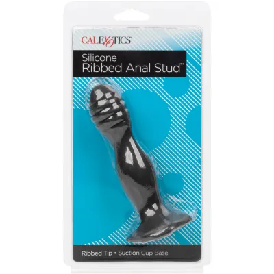 Silicone Ribbed Anal Stud