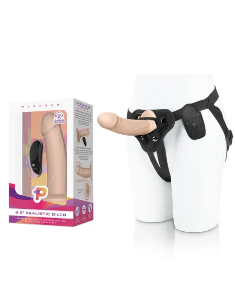 Pegasus 6.5" Realistic Dildo Strap-On Set
