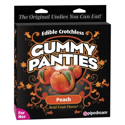 Pipedream Products Edible Crotchless Peach Gummy Panty
