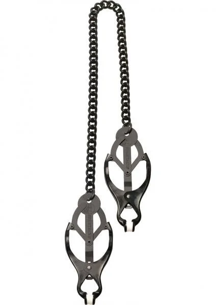Black Butterfly Nipple Clamps With Chain — image 4 of 6