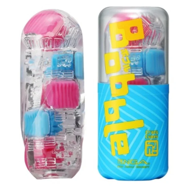 TENGA Bobble Crazy Cubes Masturbator – 5.5 Inch