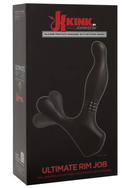 KINK - Ultimate Rim Job - Silicone Prostate Massager with Rotating Ridges