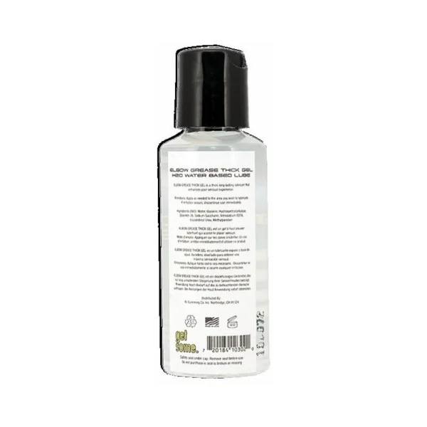 Elbow Grease H2O Thick Gel Lubricant 2.4oz