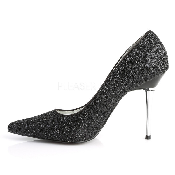 4 inches Metal Stiletto Heel Pointed Toe Pump — image 11 of 24