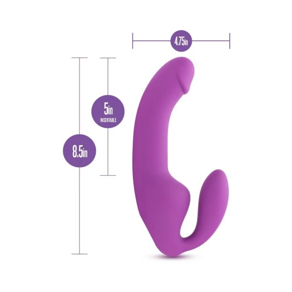 Temptasia - Cyrus - Strapless Silicone Dildo - Purple