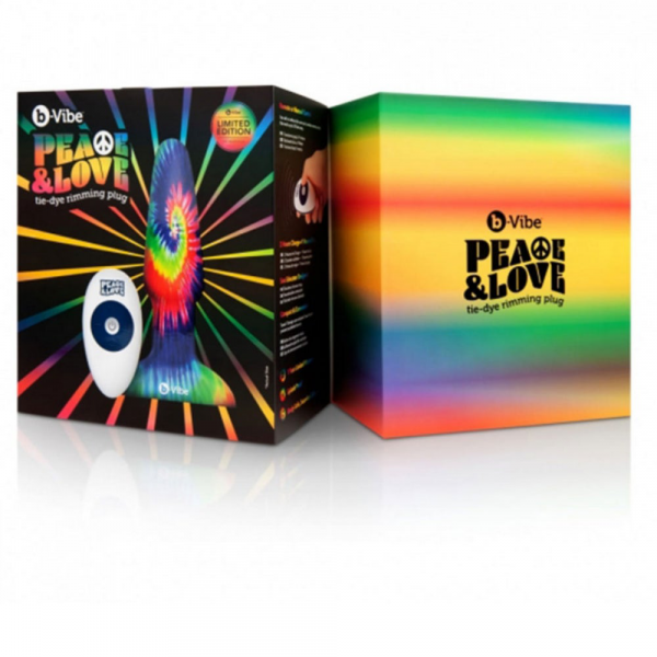 B-Vibe B-Vibe Peace & Love Tie Dye Rimming Plug