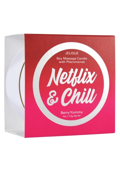 Jelique Netflix & Chill Berry Yummy Massage Candle