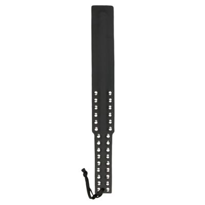 Long Leather Paddle Studded