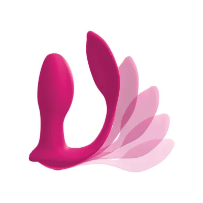 Threesome Double Ecstacy Silicone Vibrator Pink