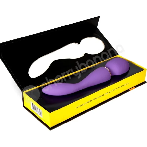 Nu Sensuelle XLR8 Alluvion Purple Ultra-Flexible Dual Ended Wand Vibrator
