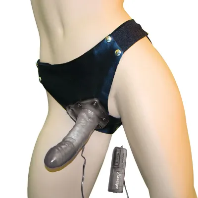Crystal Jelly Power Cock Strap On Vibrating Dildo None