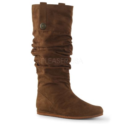 Microfiber Renaissance Pull On Mid Calf Boot