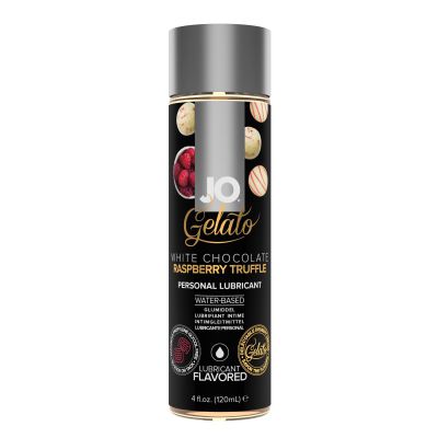 JO Gelato White Chocolate Raspberry Truffle 4 Oz 120 ml