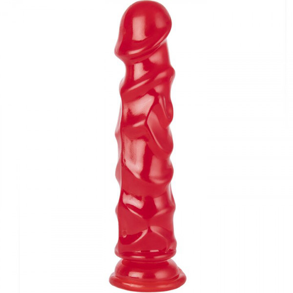 Bondara Nobbly Jobbly Red Suction Cup Dildo - 8.8 Inch