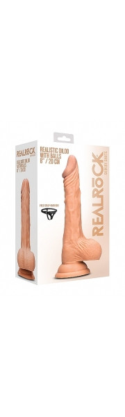 Realistic Dildo With Balls - Flesh