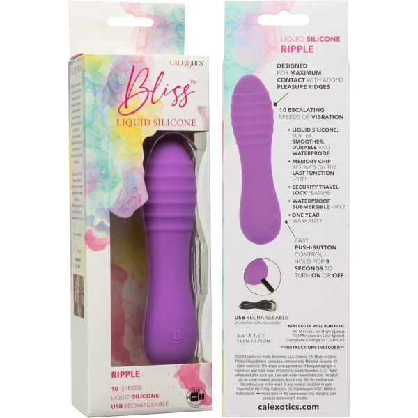 Bliss Liquid Silicone Ripple Vibe