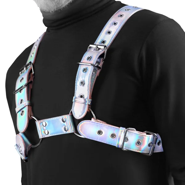 Cosmo Rogue Chest Harness Large / X-Large - Rainbow