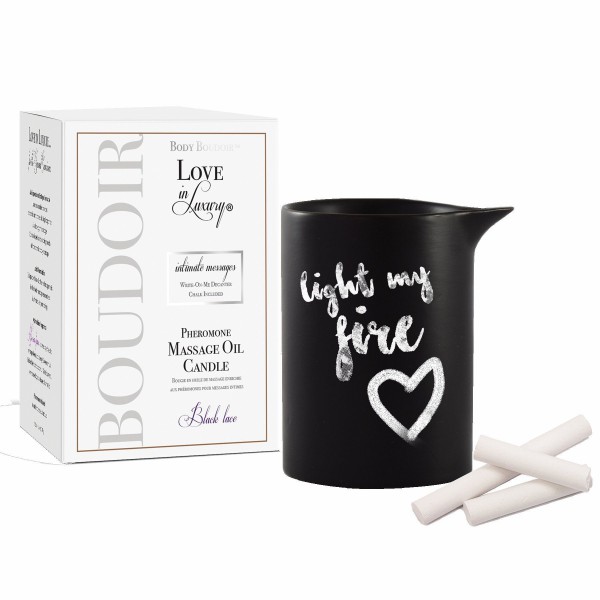 Intimate Messages Chalkboard Massage Candle with Pheromones by Body Boudoir — image 5 of 6