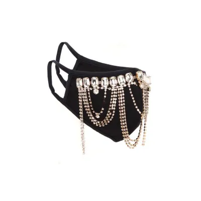 Rhinestone Face Mask