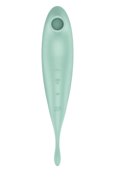 Satisfyer Twirling Pro Plus - 8.7" 2-in-1 Clitoral Stimulator with Air Pulse Tech & App Control