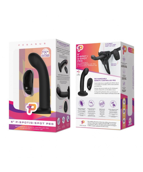 Pegasus 6” p-spot & g-spot pegging set