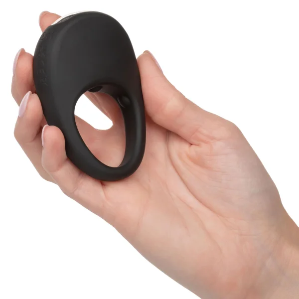Silicone Rechargeable Pleasure Ring - Black